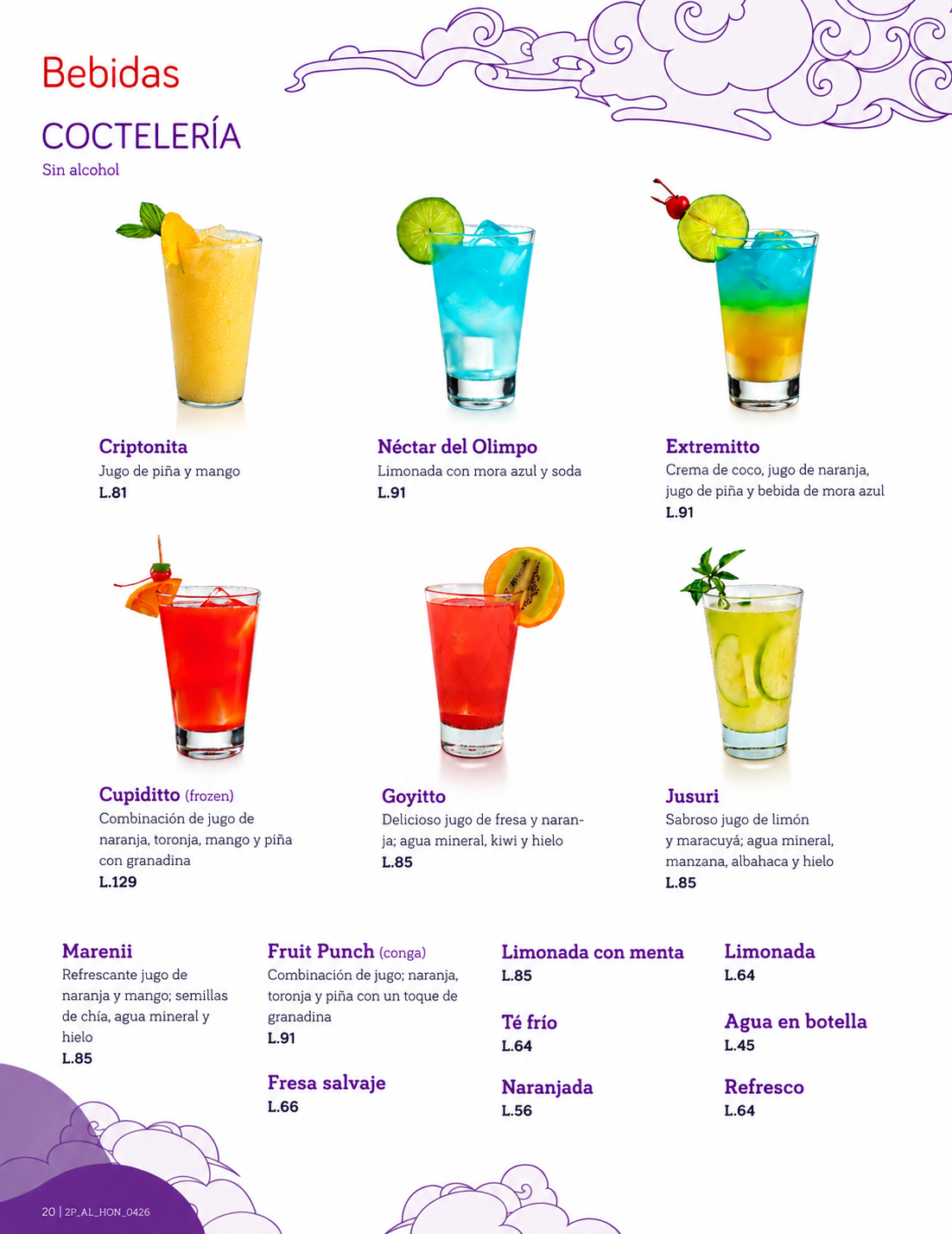 Bebidas 1 Sushiitto